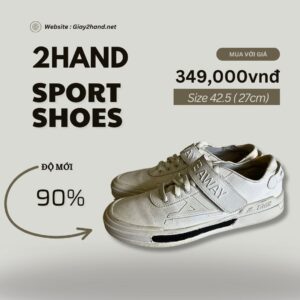 Giày Thể Thao Nam Màu Trắng Phong Cách