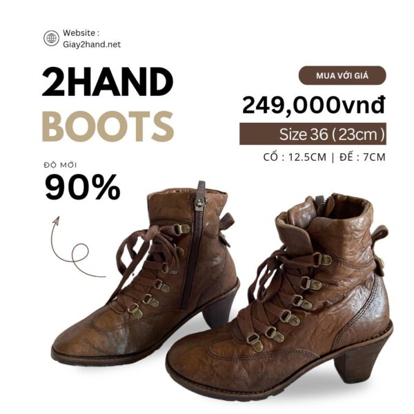 Giày 2hand Boot Hiệu Sodadesign