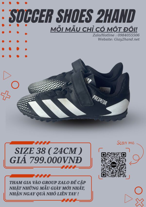 Giày Đá Bóng 2hand Hiệu Adidas