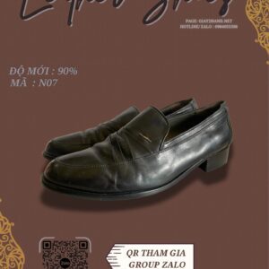 Giày Da Nam Màu Đen Phong Cách