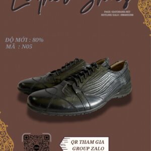 Giày Da Nam Màu Đen Phong Cách