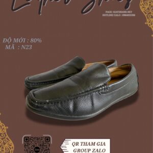 Giày Da Nam Màu Đen Cá Tính