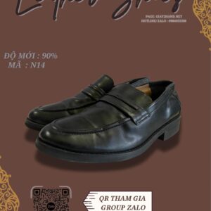 Giày Da Nam Màu Đen Cá Tính