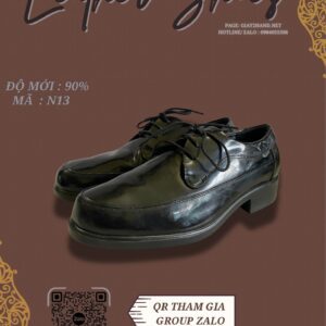 Giày Da Nam Màu Đen Cá Tính