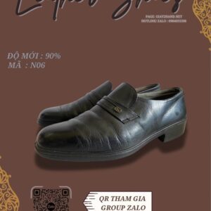 Giày Da Nam Màu Đen Phong Cách