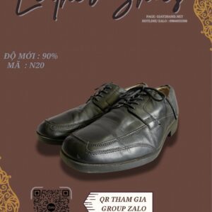 Giày Da Nam Màu Đen Phong Cách