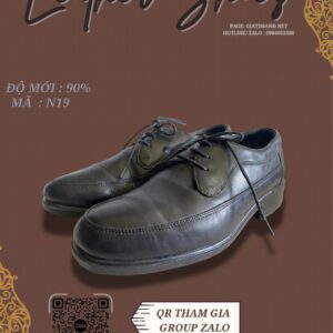 Giày Da Nam Màu Đen Phong Cách