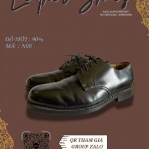 Giày Da Nam Màu Đen Cá Tính