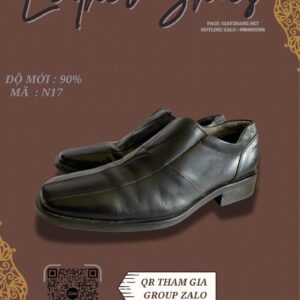 Giày Da Nam Màu Đen Cá Tính