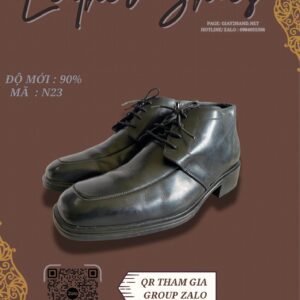 Giày Da Nam Màu Đen Cá Tính