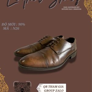 Giày Da Nam Màu Nâu Sang Trọng