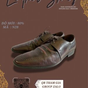 Giày Da Nam Màu Nâu Sang Trọng