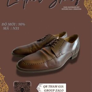 Giày Da Nam Màu Nâu Sang Trọng