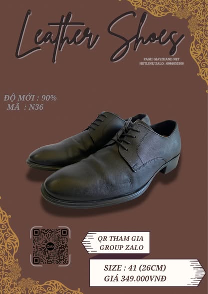 Giày Da Nam Màu Đen Sang Trọng Giày Da Nam Màu Đen Sang Trọng