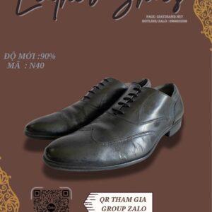 Giày Da Nam Màu Đen Sang Trọng