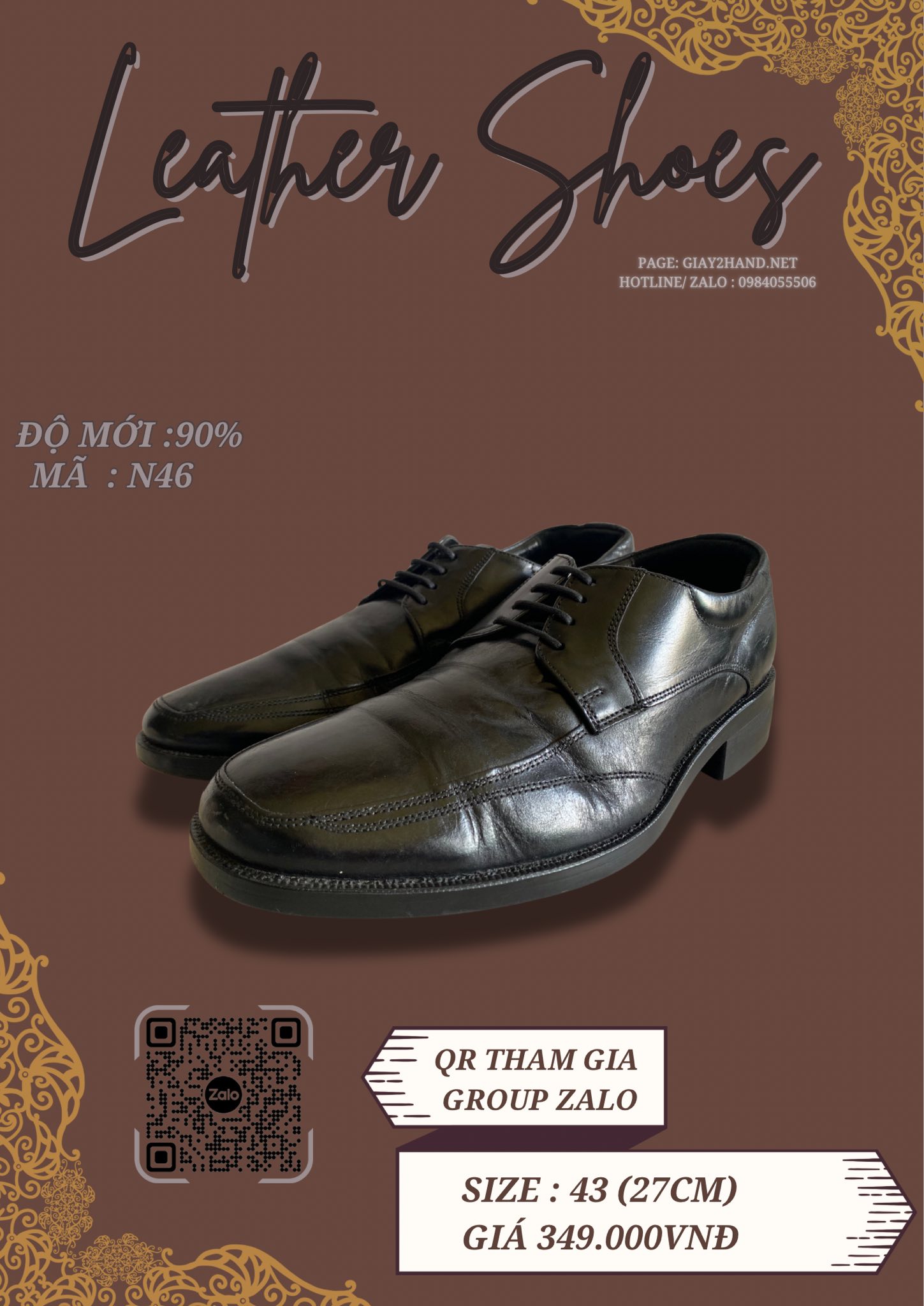 Giày Da Nam 2hand Giày Da Nam 2hand