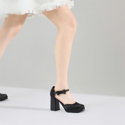 giày gót vuông 9P bắt nguồn từ khả năng cân bằng hoàn hảo giữa thẩm mỹ và công năng