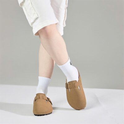 Dép sục nam quai liền khối bản rộng phối khóa kim loại 2025